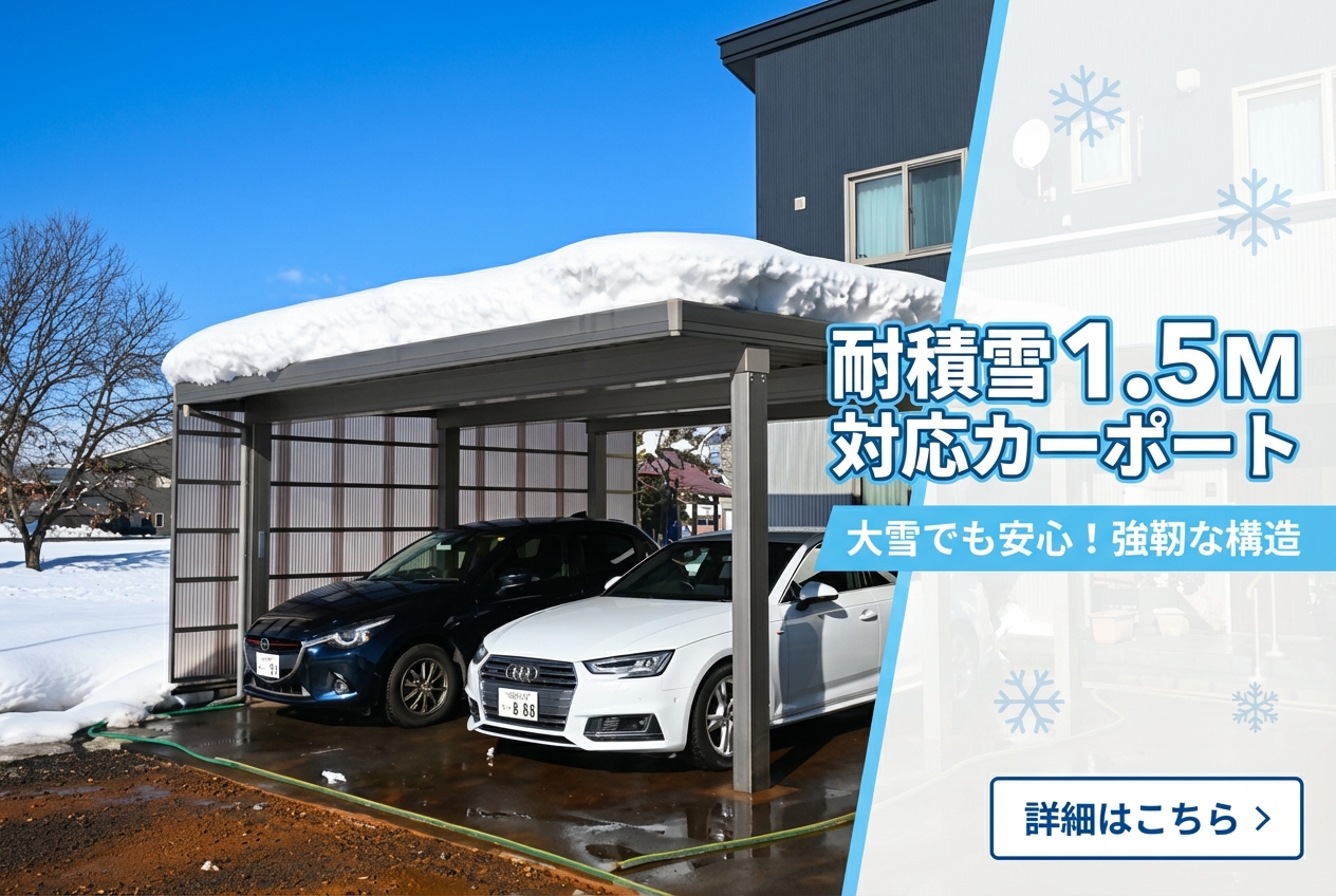 耐積雪1.5M対応カーポート